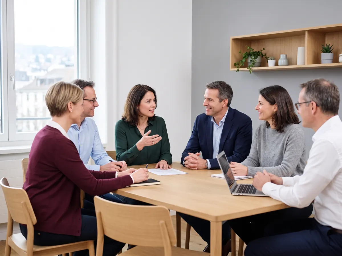 Vertreterinnen und Vertreter der Trägerorganisationen von GeFaSuisse im Gespräch